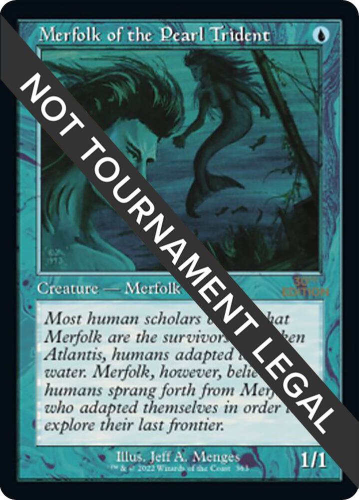 Merfolk of the Pearl Trident (Retro Frame) 363 card from 30th Anniversary Edition