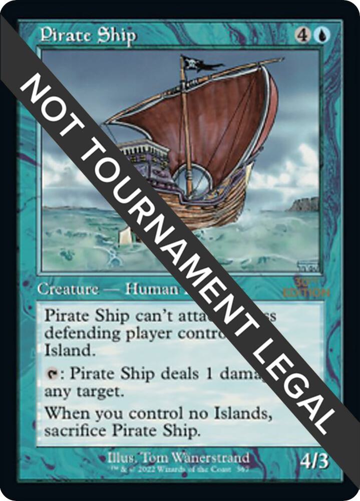 Pirate Ship (Retro Frame) 367 card from 30th Anniversary Edition