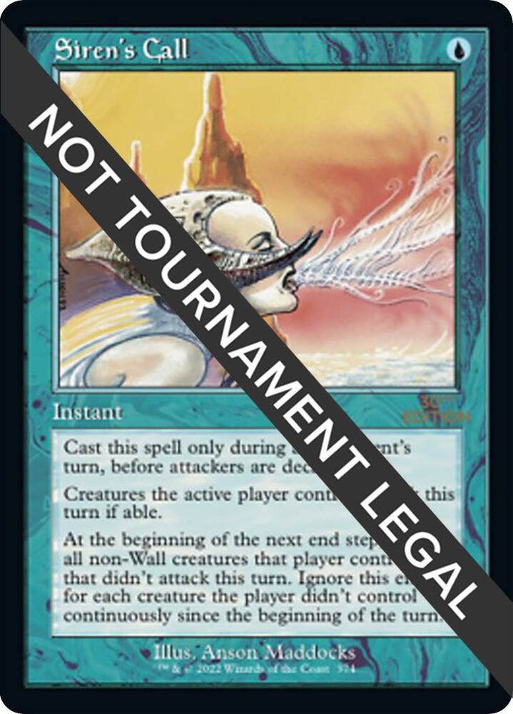 Siren's Call (Retro Frame) 374 card from 30th Anniversary Edition
