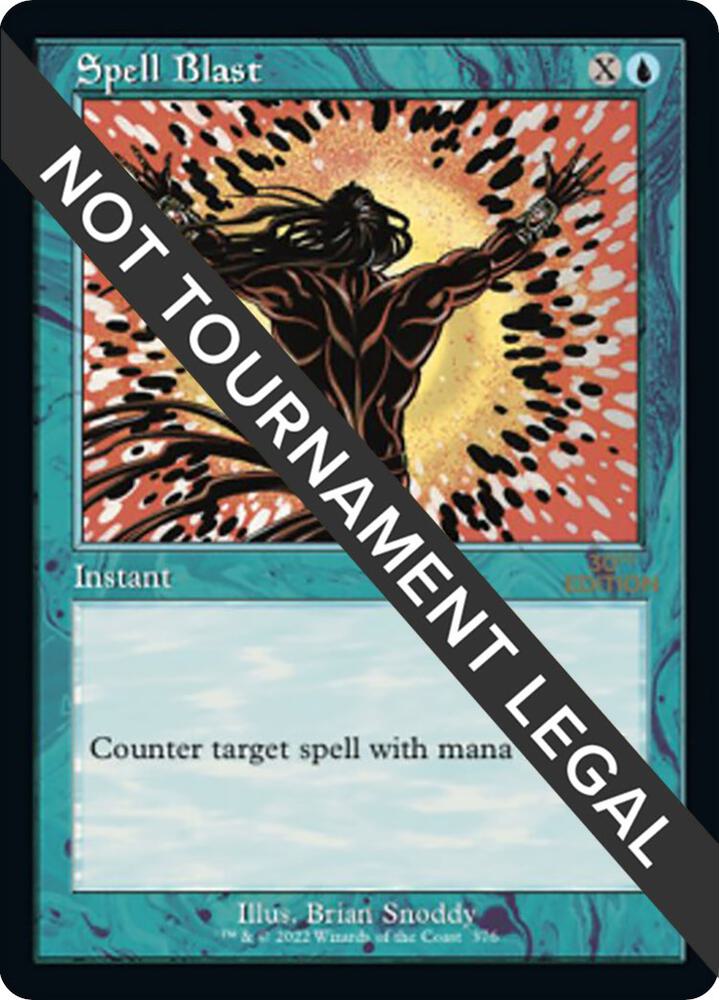 Spell Blast (Retro Frame) 376 card from 30th Anniversary Edition
