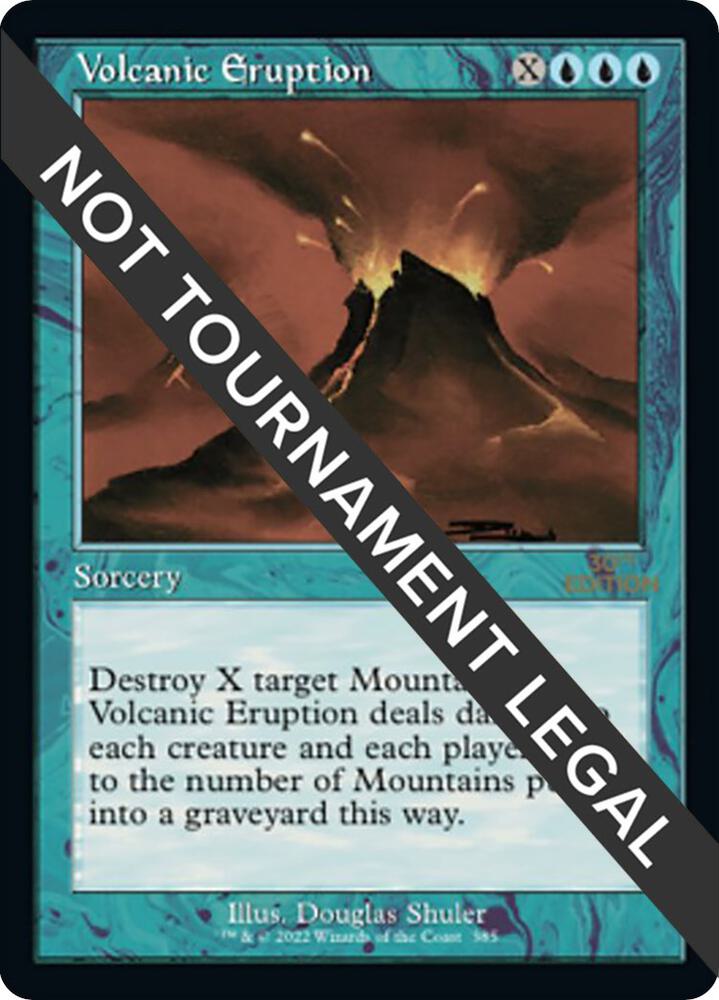 Volcanic Eruption (Retro Frame) 385 card from 30th Anniversary Edition