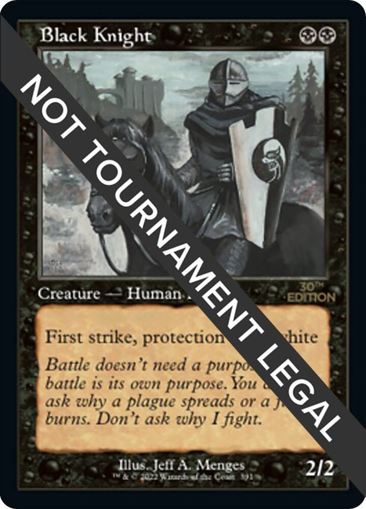 Black Knight (Retro Frame) 391 card from 30th Anniversary Edition