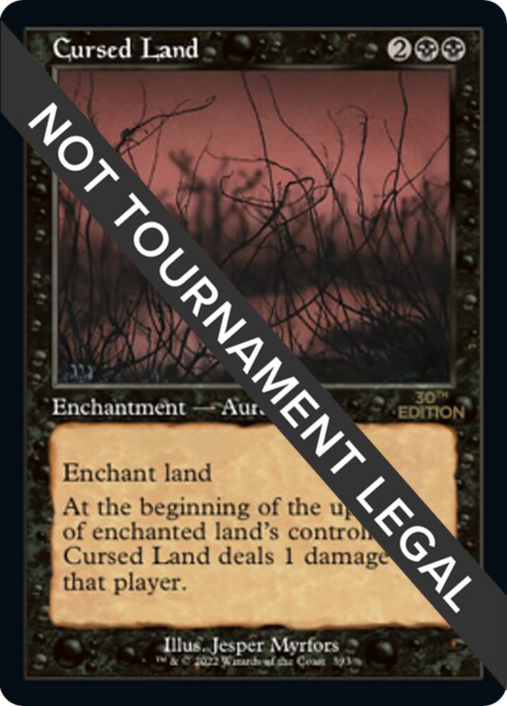 Cursed Land (Retro Frame) 393 card from 30th Anniversary Edition