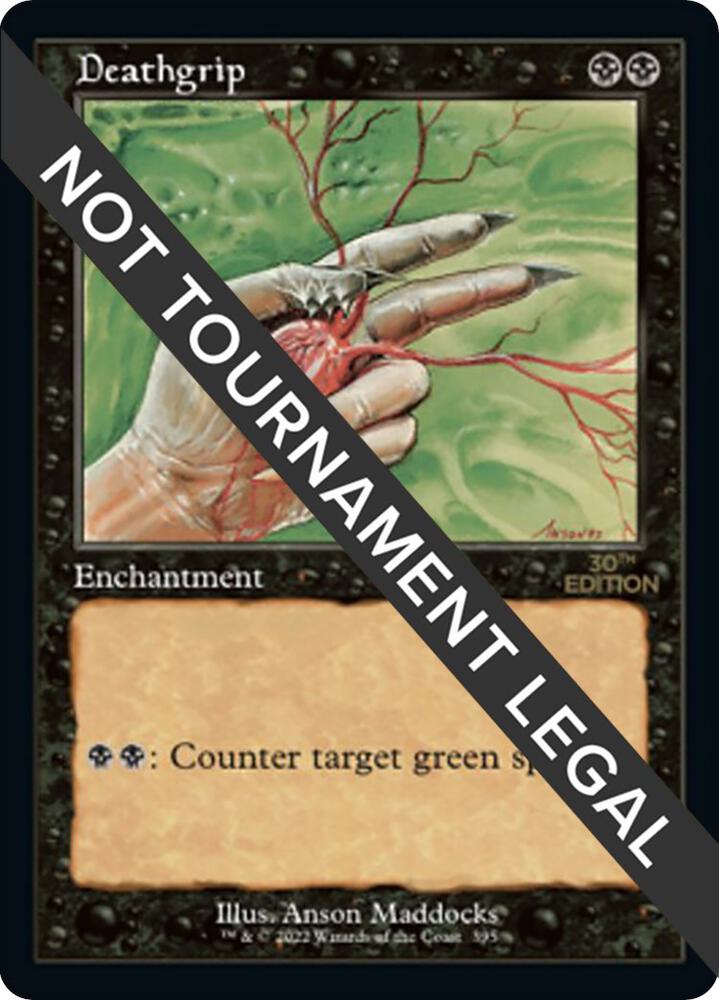 Deathgrip (Retro Frame) 395 card from 30th Anniversary Edition