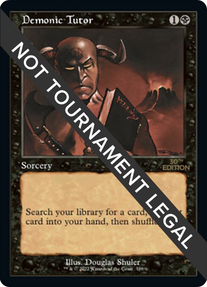 Demonic Tutor (Retro Frame) 398 card from 30th Anniversary Edition
