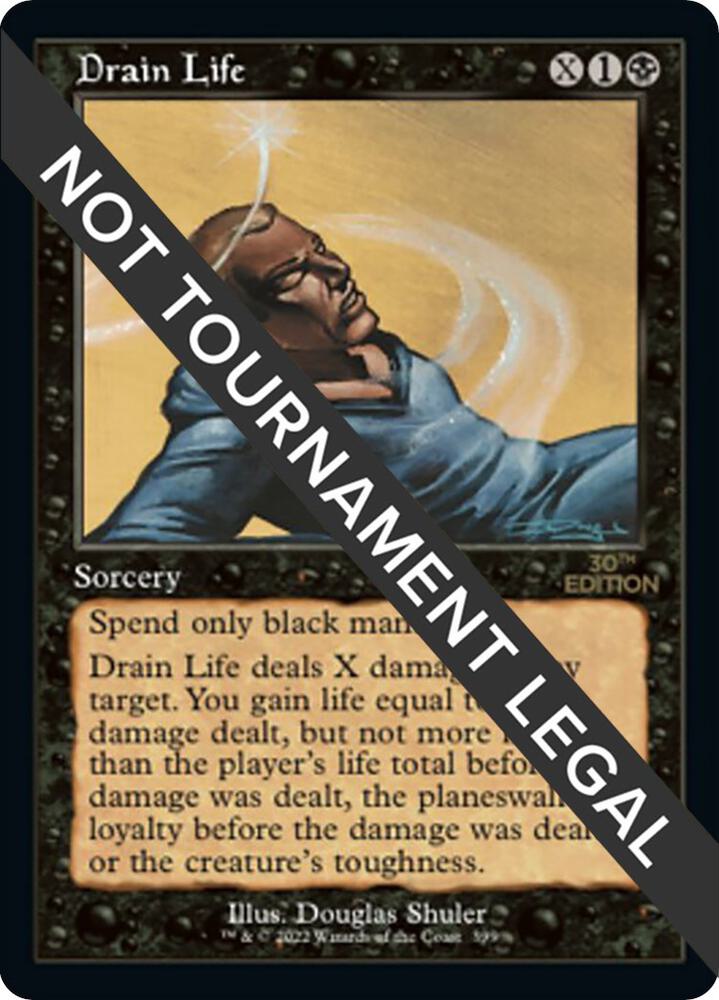 Drain Life (Retro Frame) 399 card from 30th Anniversary Edition