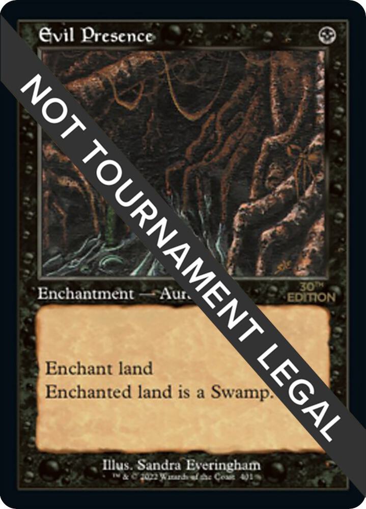 Evil Presence (Retro Frame) 401 card from 30th Anniversary Edition