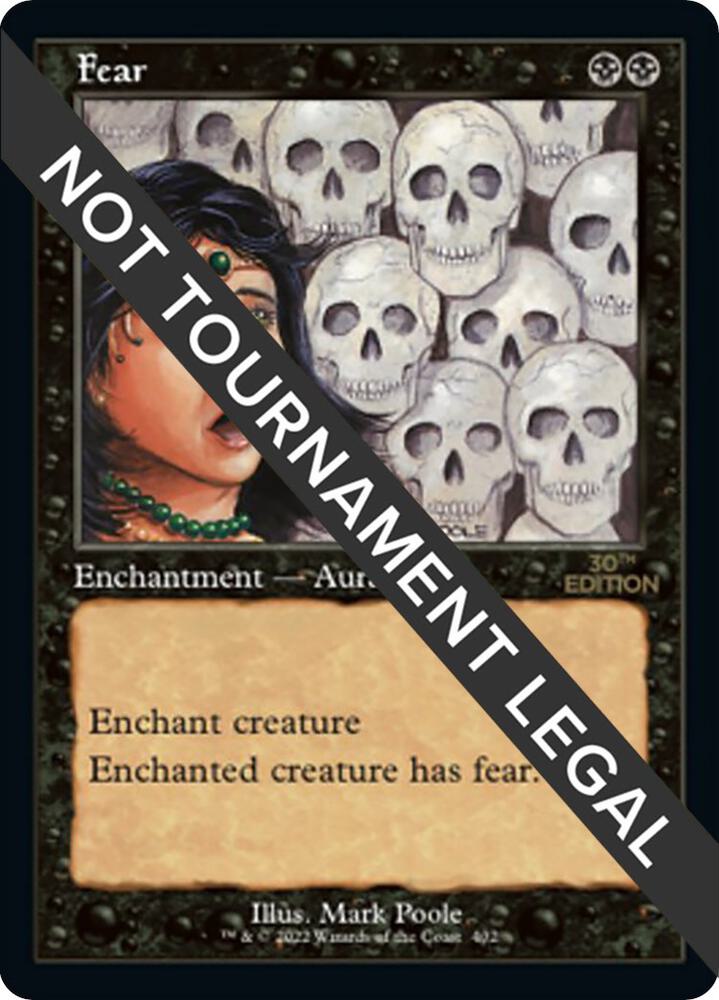 Fear (Retro Frame) 402 card from 30th Anniversary Edition