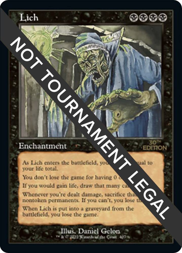 Lich (Retro Frame) 407 card from 30th Anniversary Edition