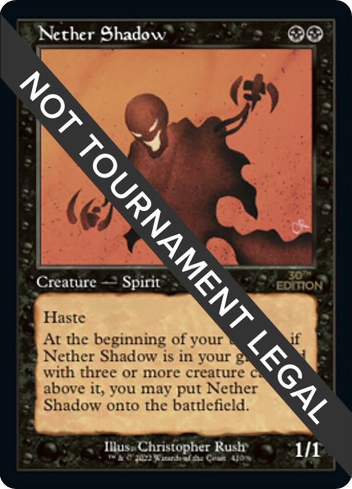Nether Shadow (Retro Frame) 410 card from 30th Anniversary Edition