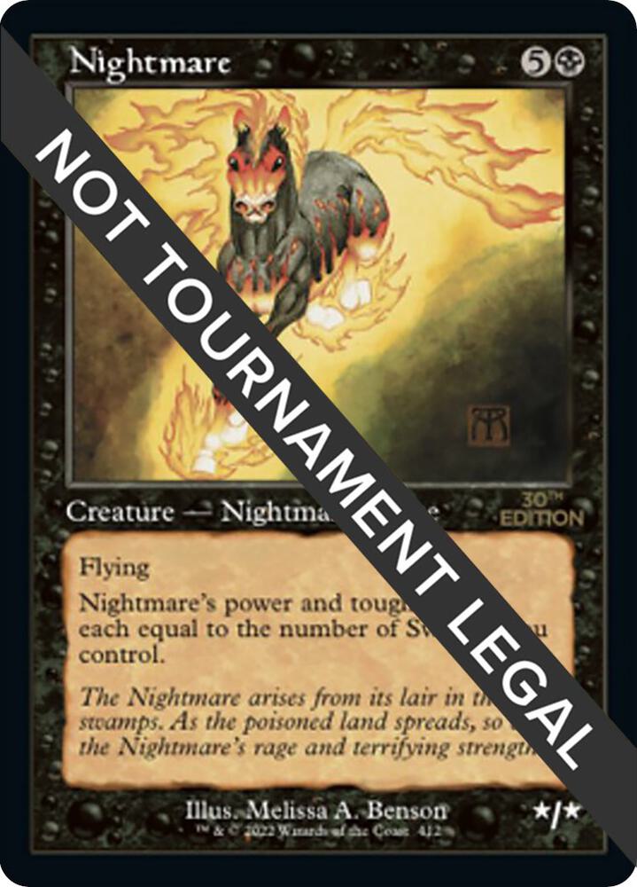 Nightmare (Retro Frame) 412 card from 30th Anniversary Edition