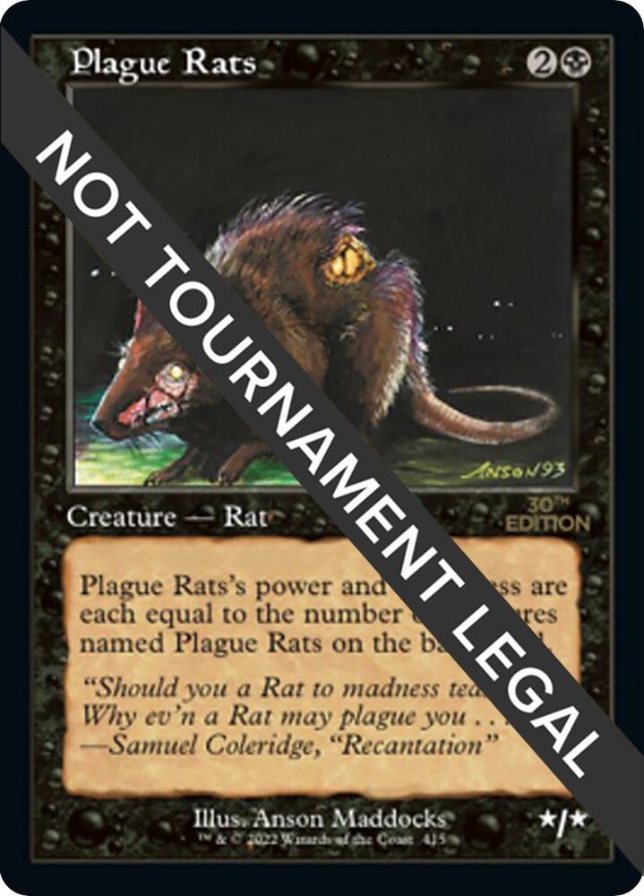 Plague Rats (Retro Frame) 415 card from 30th Anniversary Edition