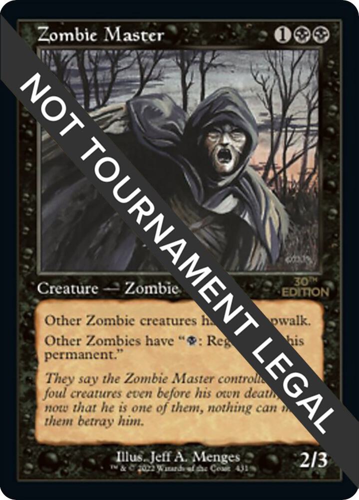 Zombie Master (Retro Frame) 431 card from 30th Anniversary Edition