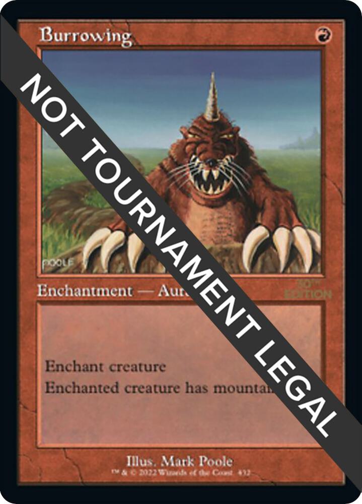 Burrowing (Retro Frame) 432 card from 30th Anniversary Edition