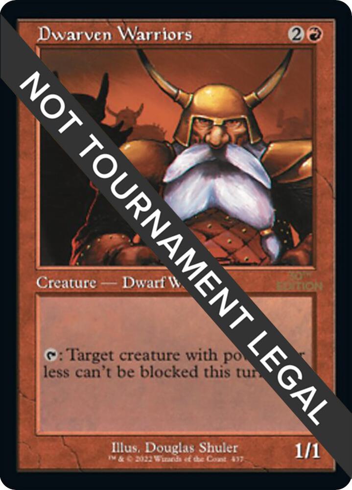 Dwarven Warriors (Retro Frame) 437 card from 30th Anniversary Edition