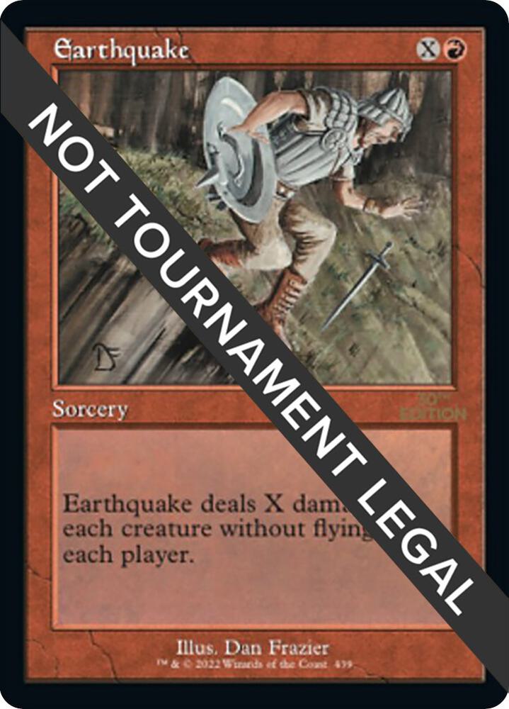 Earthquake (Retro Frame) 439 card from 30th Anniversary Edition