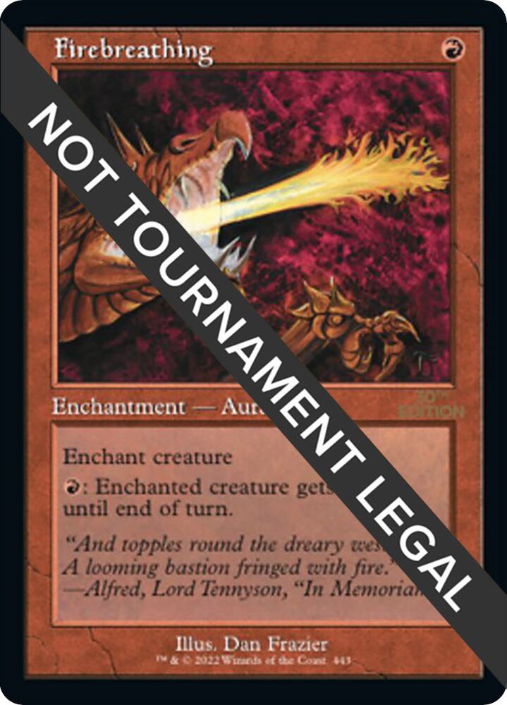 Firebreathing (Retro Frame) 443 card from 30th Anniversary Edition