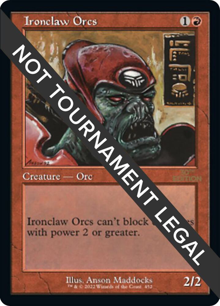 Ironclaw Orcs (Retro Frame) 452 card from 30th Anniversary Edition