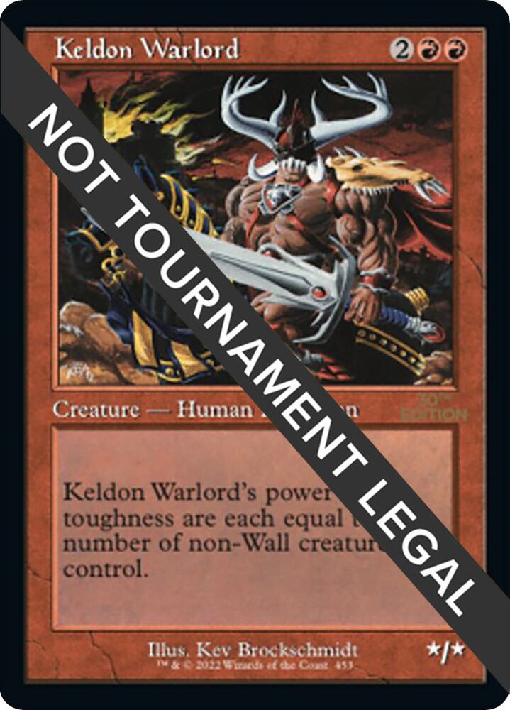 Keldon Warlord (Retro Frame) 453 card from 30th Anniversary Edition