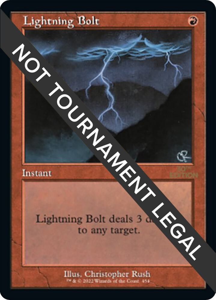 Lightning Bolt (Retro Frame) 454 card from 30th Anniversary Edition