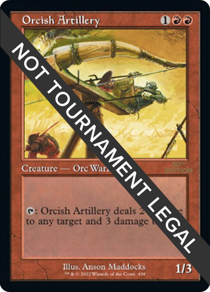 Orcish Artillery (Retro Frame) 458 card from 30th Anniversary Edition