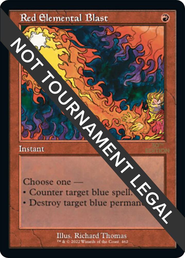 Red Elemental Blast (Retro Frame) 462 card from 30th Anniversary Edition