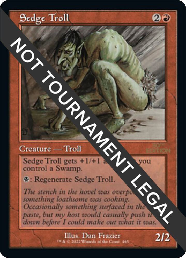 Sedge Troll (Retro Frame) 465 card from 30th Anniversary Edition