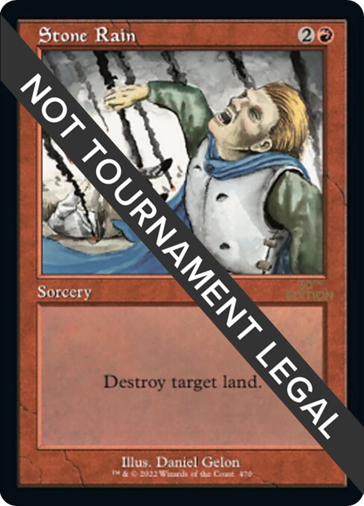 Stone Rain (Retro Frame) 470 card from 30th Anniversary Edition