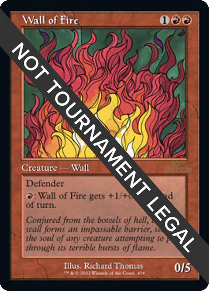 Wall of Fire (Retro Frame) 474 card from 30th Anniversary Edition