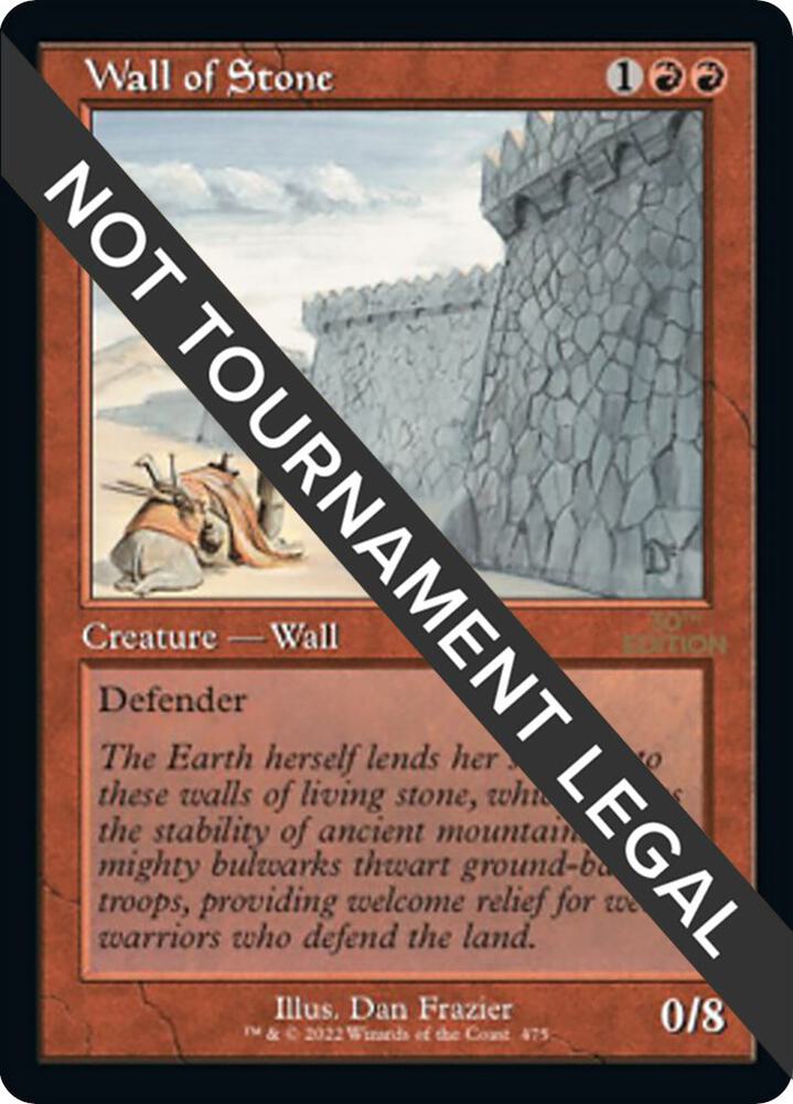 Wall of Stone (Retro Frame) 475 card from 30th Anniversary Edition