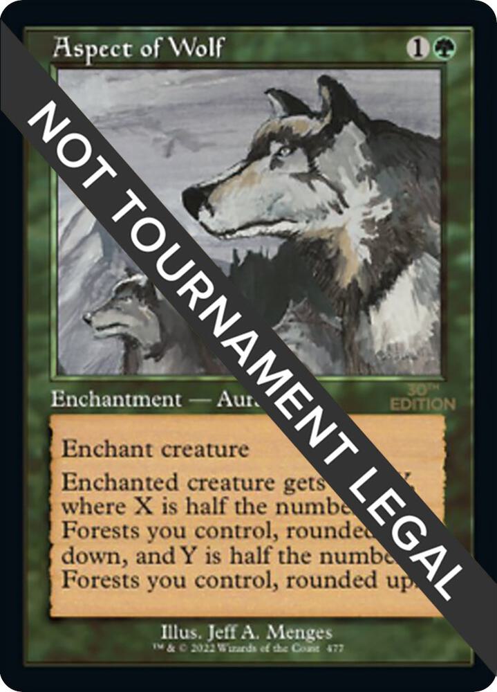 Aspect of Wolf (Retro Frame) 477 card from 30th Anniversary Edition