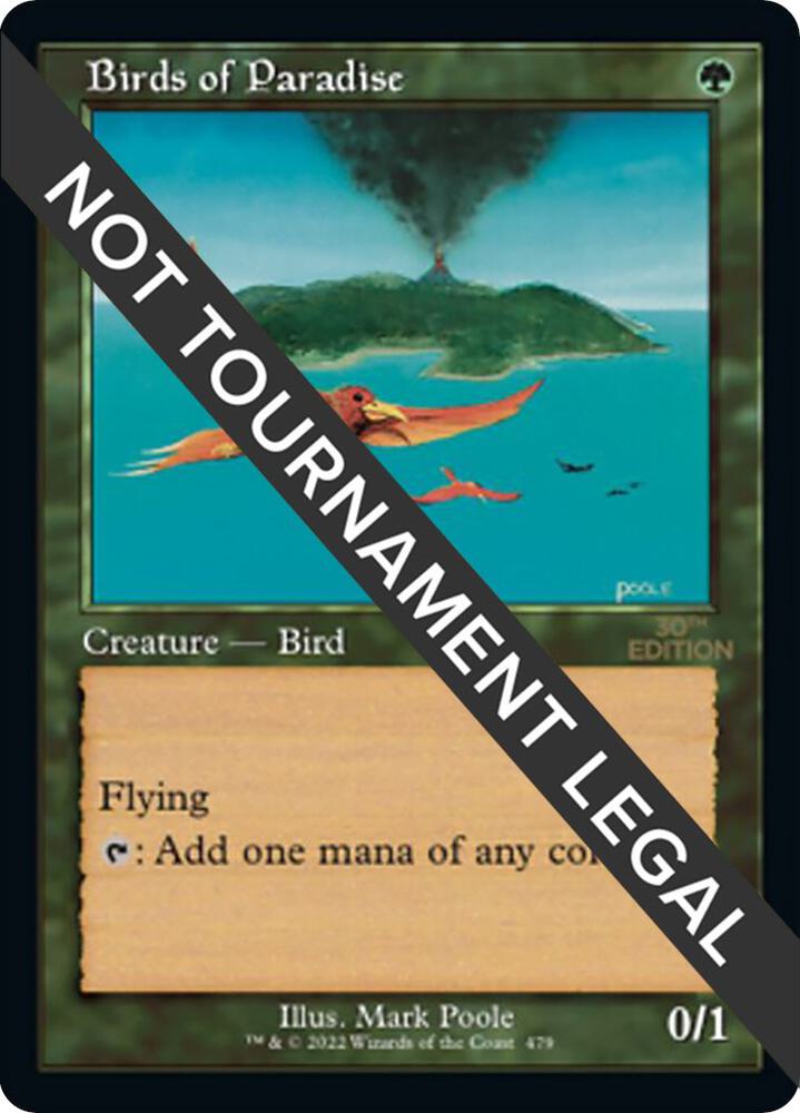Birds of Paradise (Retro Frame) 479 card from 30th Anniversary Edition