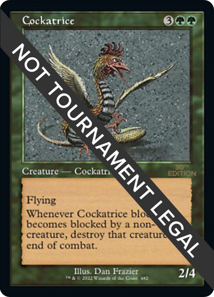 Cockatrice (Retro Frame) 482 card from 30th Anniversary Edition