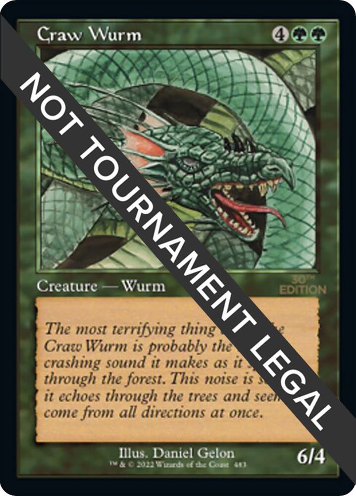 Craw Wurm (Retro Frame) 483 card from 30th Anniversary Edition