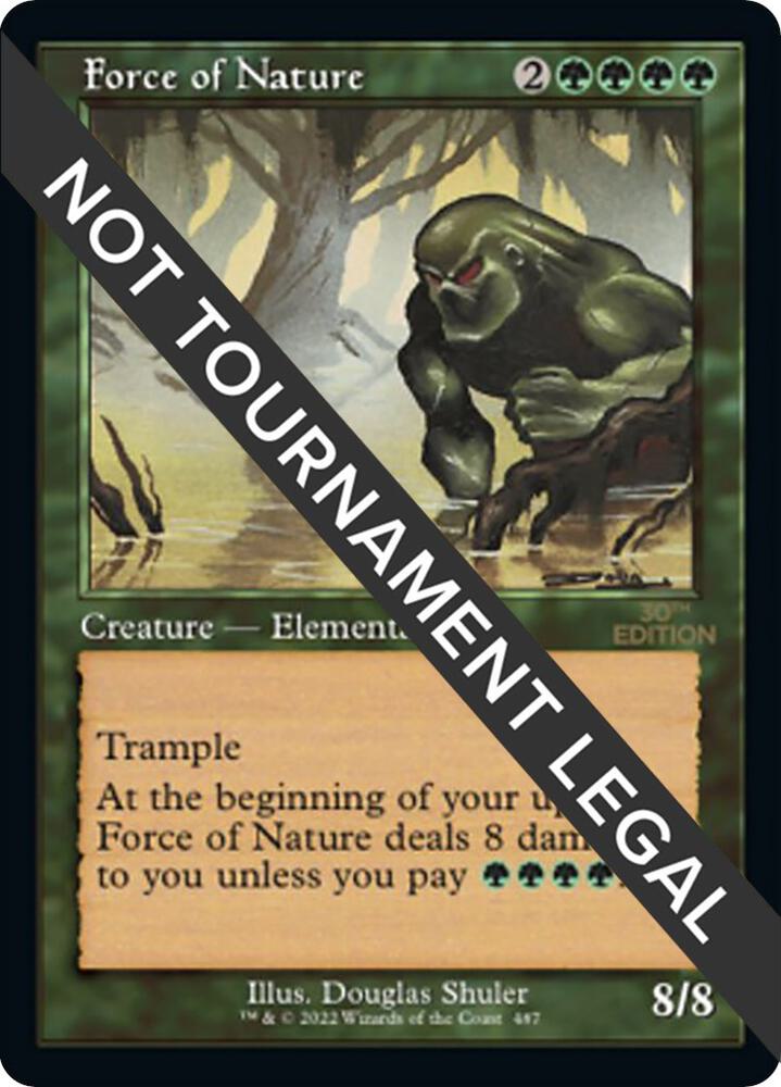 Force of Nature (Retro Frame) 487 card from 30th Anniversary Edition