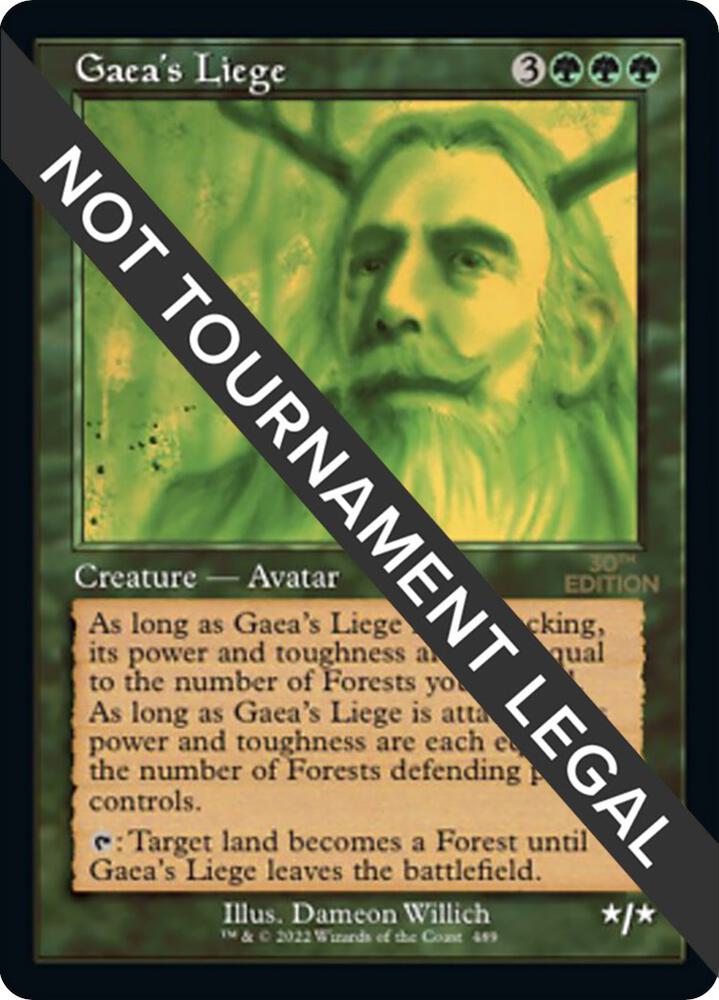 Gaea's Liege (Retro Frame) 489 card from 30th Anniversary Edition