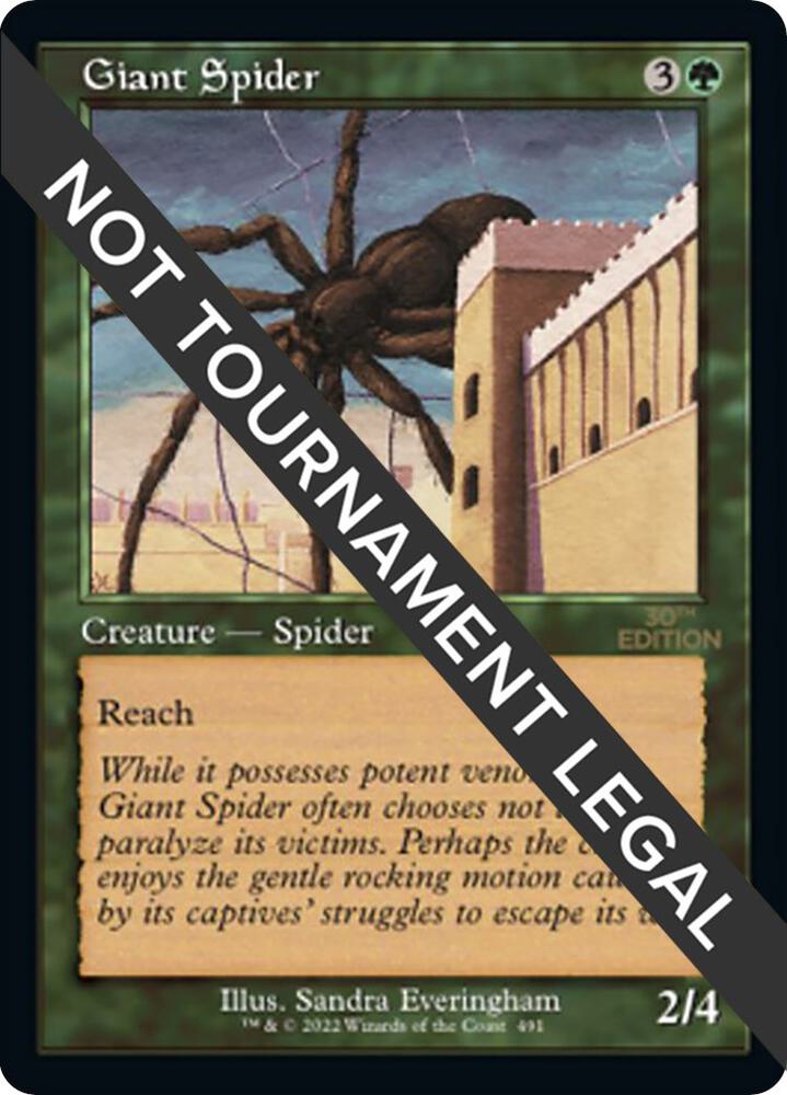 Giant Spider (Retro Frame) 491 card from 30th Anniversary Edition