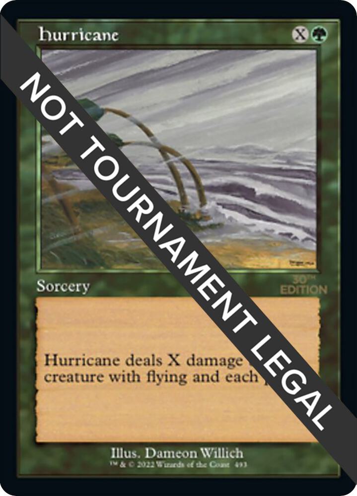 Hurricane (Retro Frame) 493 card from 30th Anniversary Edition