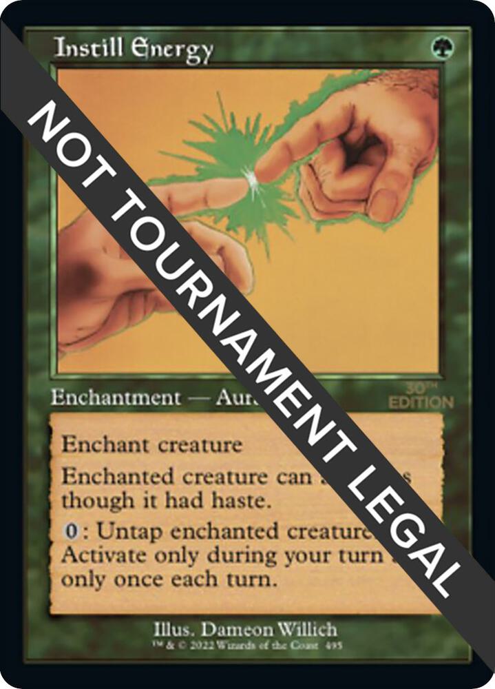 Instill Energy (Retro Frame) 495 card from 30th Anniversary Edition