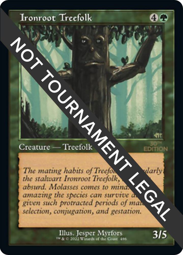 Ironroot Treefolk (Retro Frame) 496 card from 30th Anniversary Edition