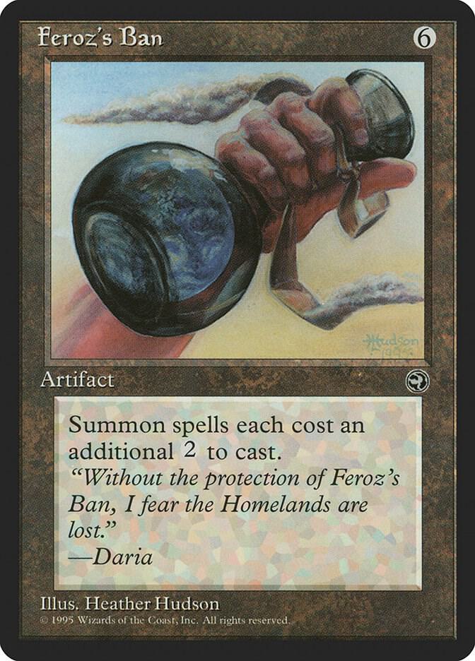 Feroz's Ban card from Homelands