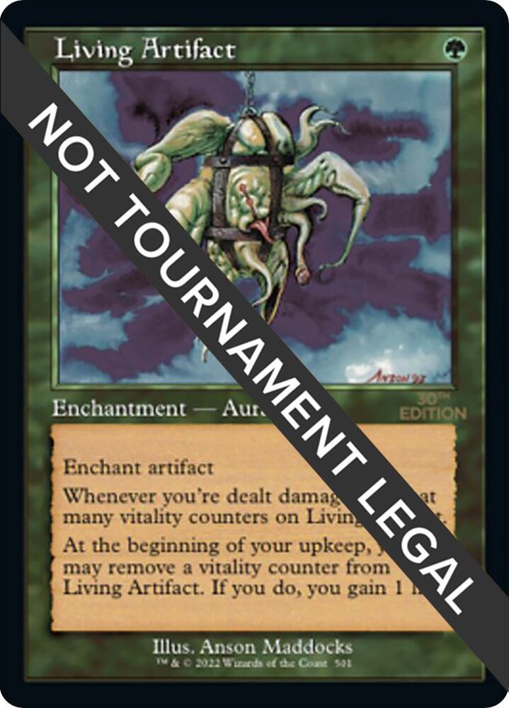 Living Artifact (Retro Frame) 501 card from 30th Anniversary Edition