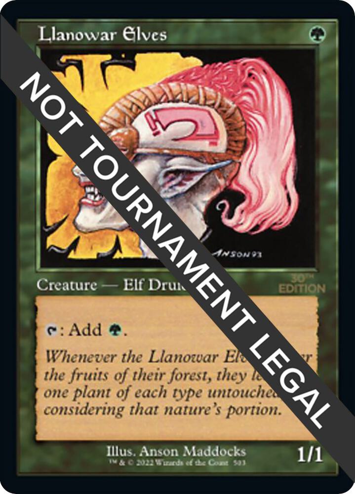 Llanowar Elves (Retro Frame) 503 card from 30th Anniversary Edition