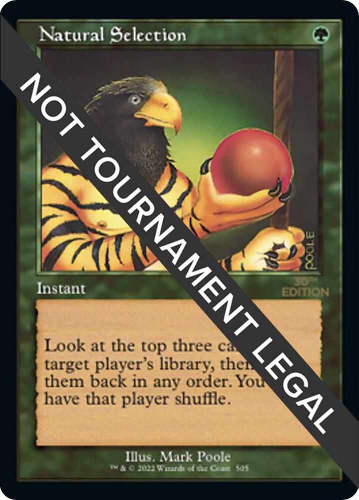 Natural Selection (Retro Frame) 505 card from 30th Anniversary Edition