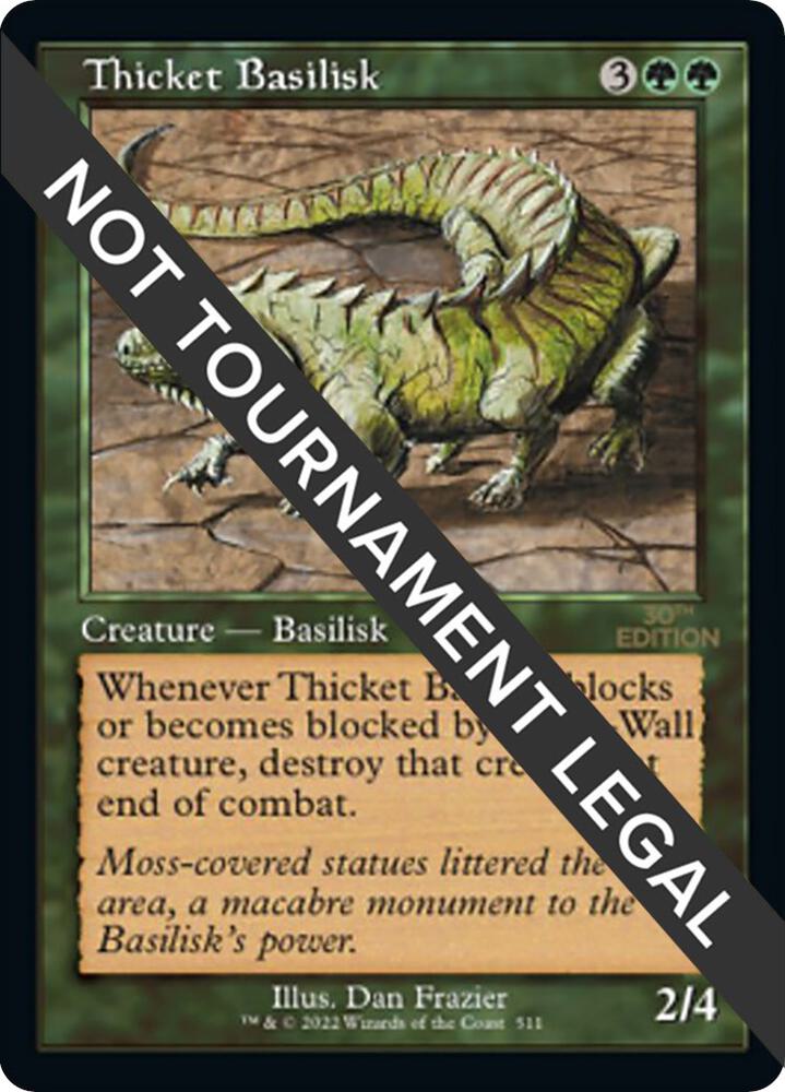 Thicket Basilisk (Retro Frame) 511 card from 30th Anniversary Edition