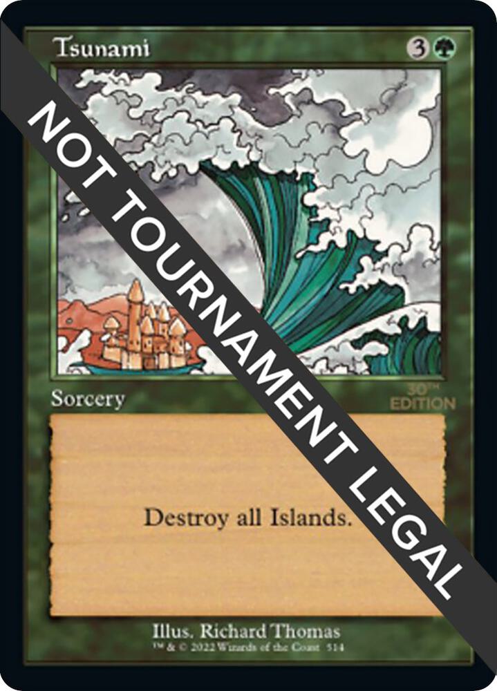 Tsunami (Retro Frame) 514 card from 30th Anniversary Edition