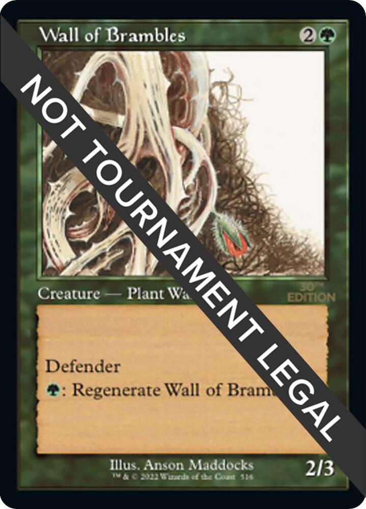 Wall of Brambles (Retro Frame) 516 card from 30th Anniversary Edition