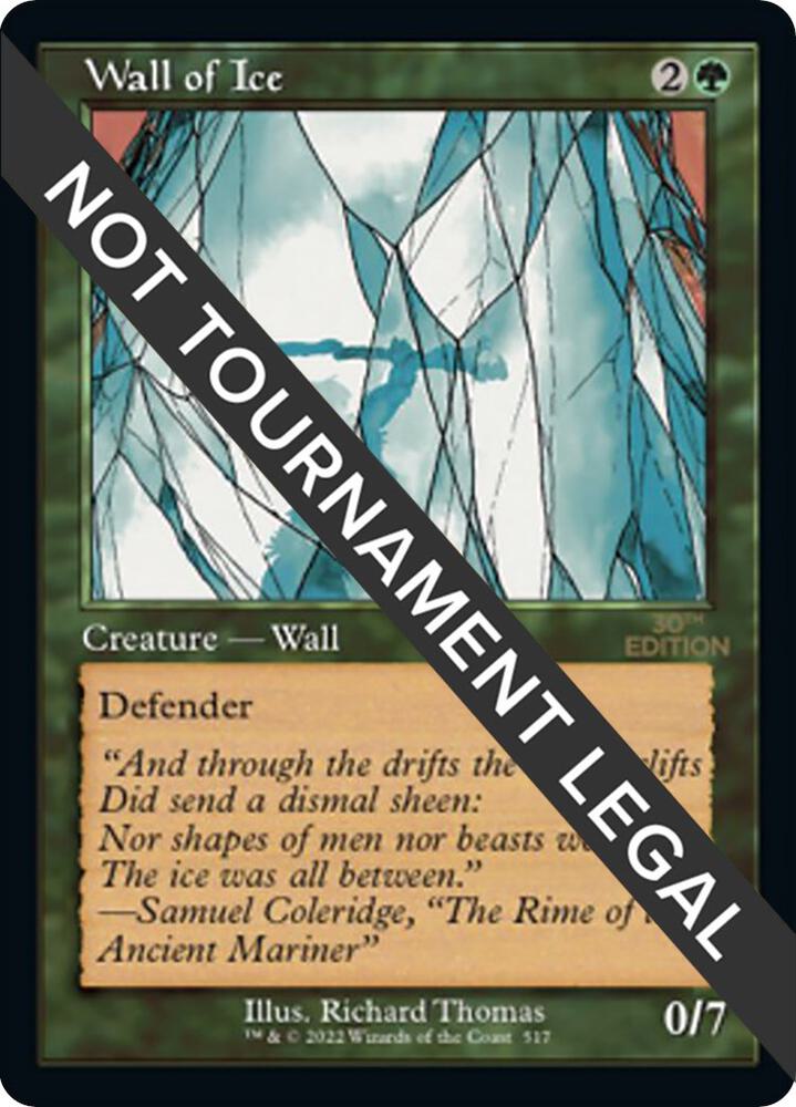 Wall of Ice (Retro Frame) 517 card from 30th Anniversary Edition