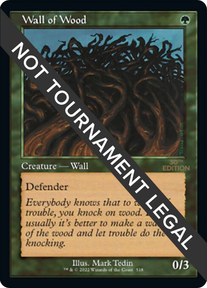 Wall of Wood (Retro Frame) 518 card from 30th Anniversary Edition