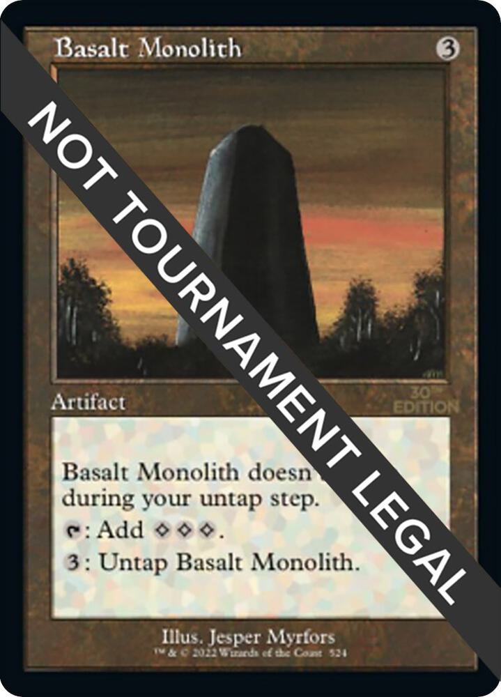 Basalt Monolith (Retro Frame) 524 card from 30th Anniversary Edition